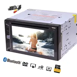 Двойной 2 DIN стерео автомобиль Радио Bluetooth/DVD/AM/FM/USB/TF/AUX /SWC 6.2 дюймов емкостный Сенсорный экран GPS навигации автомобилей видео