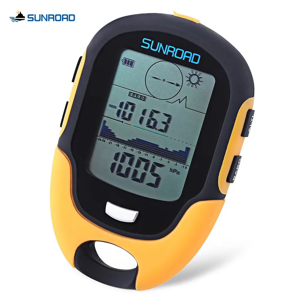 SUNROAD Outdoor Multifunction Waterproof LCD Digital Compass Barometer