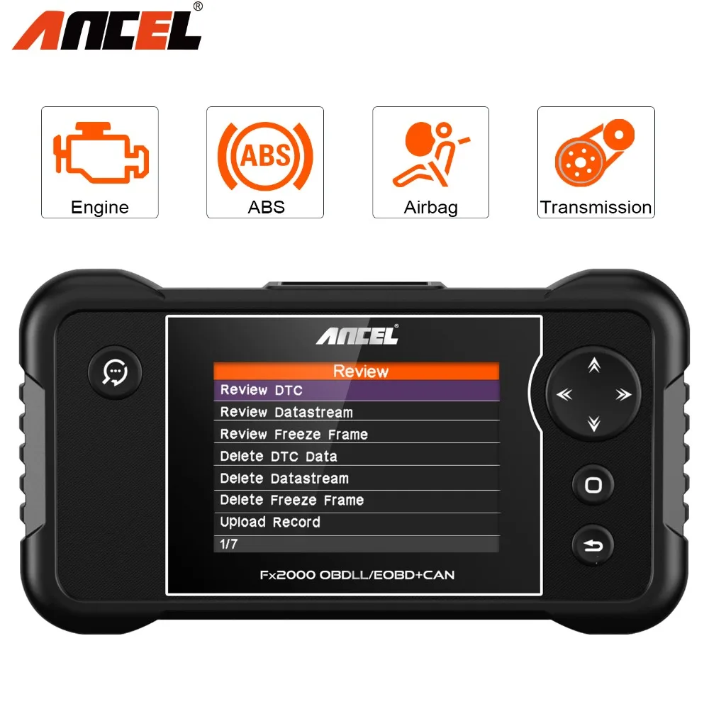 Ancel FX2000 OBD2 Scanner Auto Diagnostic Tool ABS SRS Airbag ENG AT Gearbox Code Reader Multi Languages OBD 2 Car Diagnostics Ancel FX2000 OBD2 Scanner Auto Diagnostic Tool ABS SRS Airbag ENG AT Gearbox Code Reader Multi Languages OBD 2 Car Diagnostics