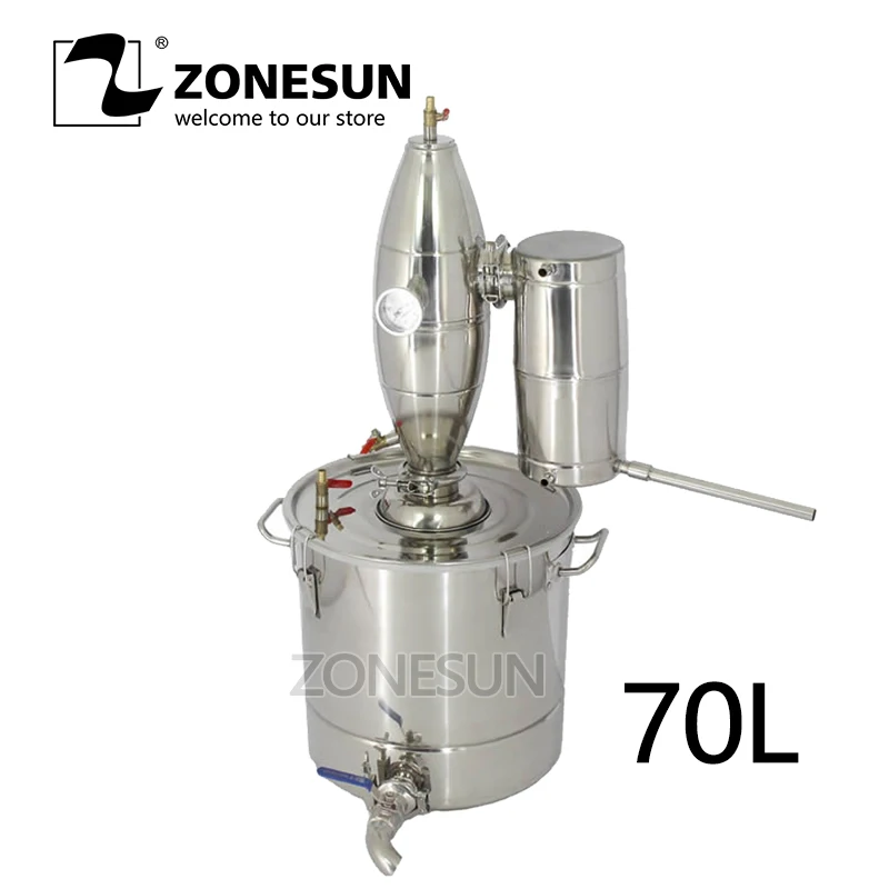 

2018 New! Household Stainless Steel Home Wine Brewing Device 70L Alcohol Distiller/Wine Maker English Manual+11 Gifts