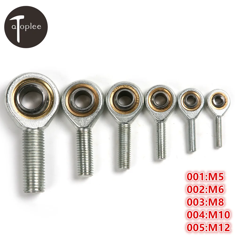

1pc M5 M6 M8 M10 M12 Male External Left Hand Screw Thread Fish Eye Rod End Joint Bearing Oscillating Bearing Ball Bearing
