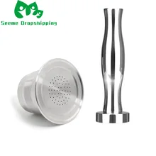 3 капсулы 1 Темпер Nespresso из нержавеющей стали многоразовые Многоразовые кофе капсулы Темпер кофе капсула для Nespresso машина