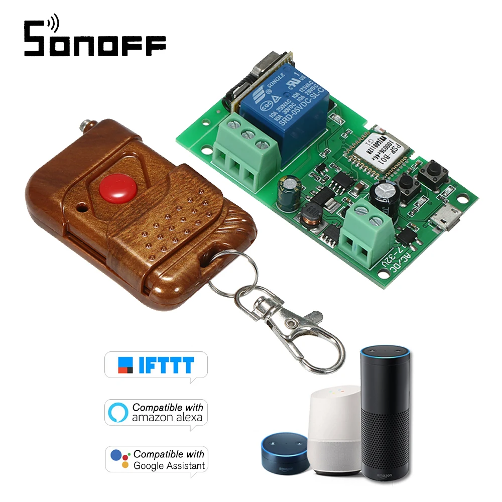 Sonoff USB DC5V 12V 24V 32V RF 433Mhz Wifi Switch Wireless Relay Module