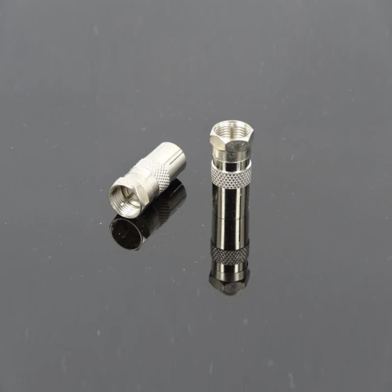 100pcs F Head Inch F Male To 9.5 Female Connector for Set top Box Cable