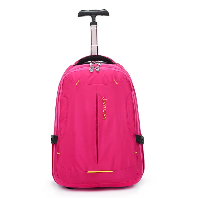 Новая модная Высококачественная оксфордская дорожная сумка, женский рюкзак, багаж на колёсиках, сумка на колесиках, 18', посадочная коробка для женщин и студентов - Цвет: 3