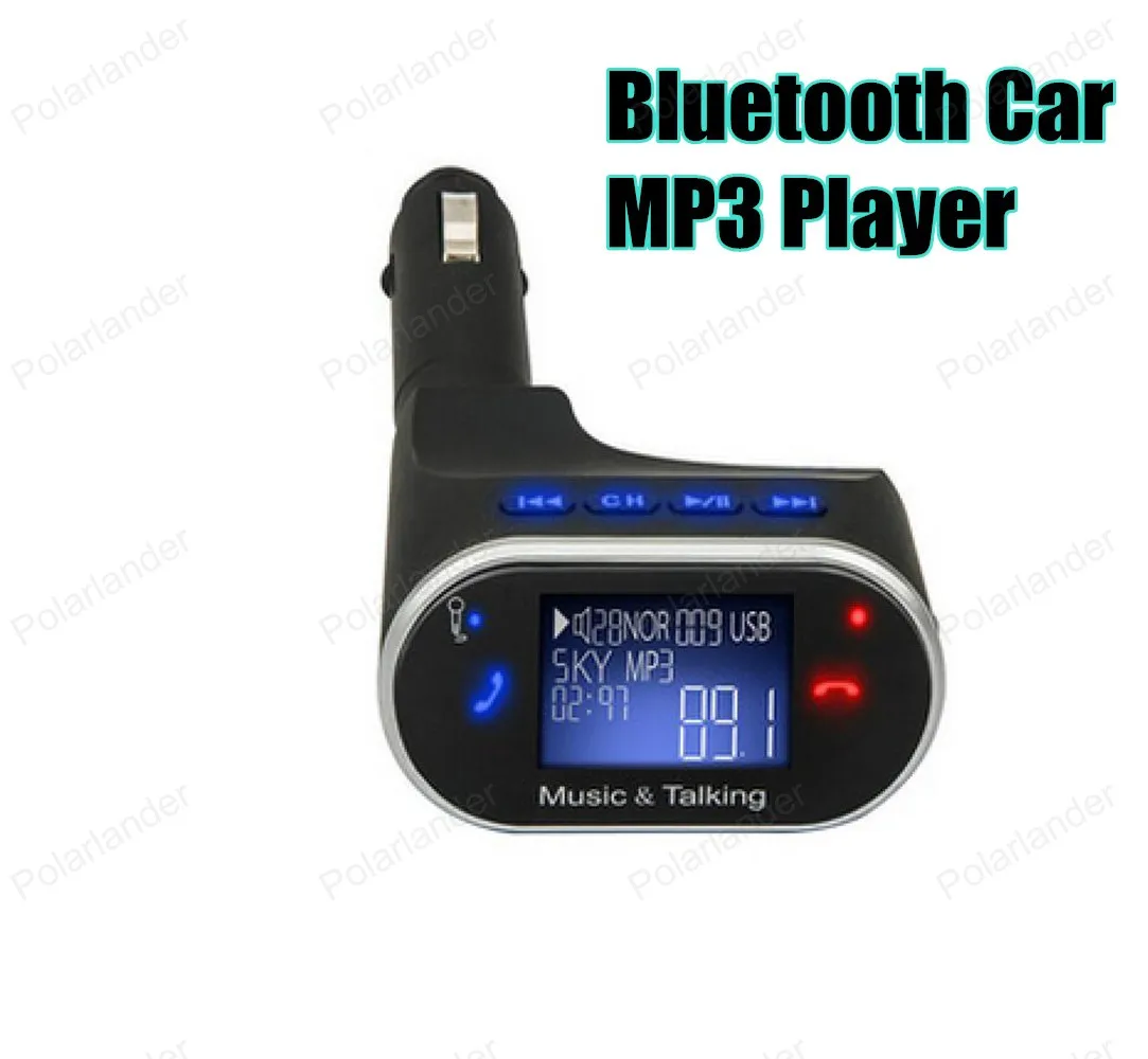 Смартфон BluetoothMP3 плеер громкой связи Car Kit Dual USB Зарядное устройство fm-передатчик громкой связи с Micro SD/TF Card Reader