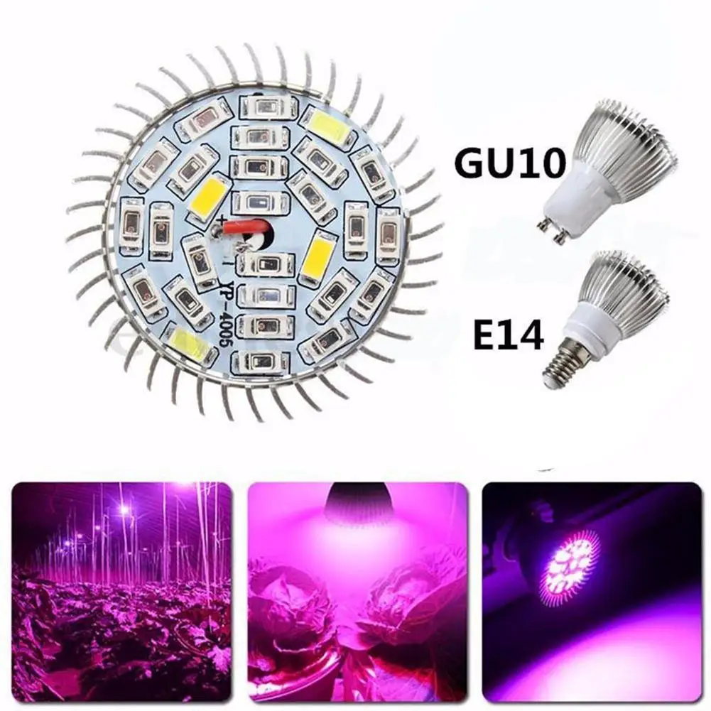 10W Full Spectrum E14 Led Grow Light Growing Lamp Light Bulb Aluminum