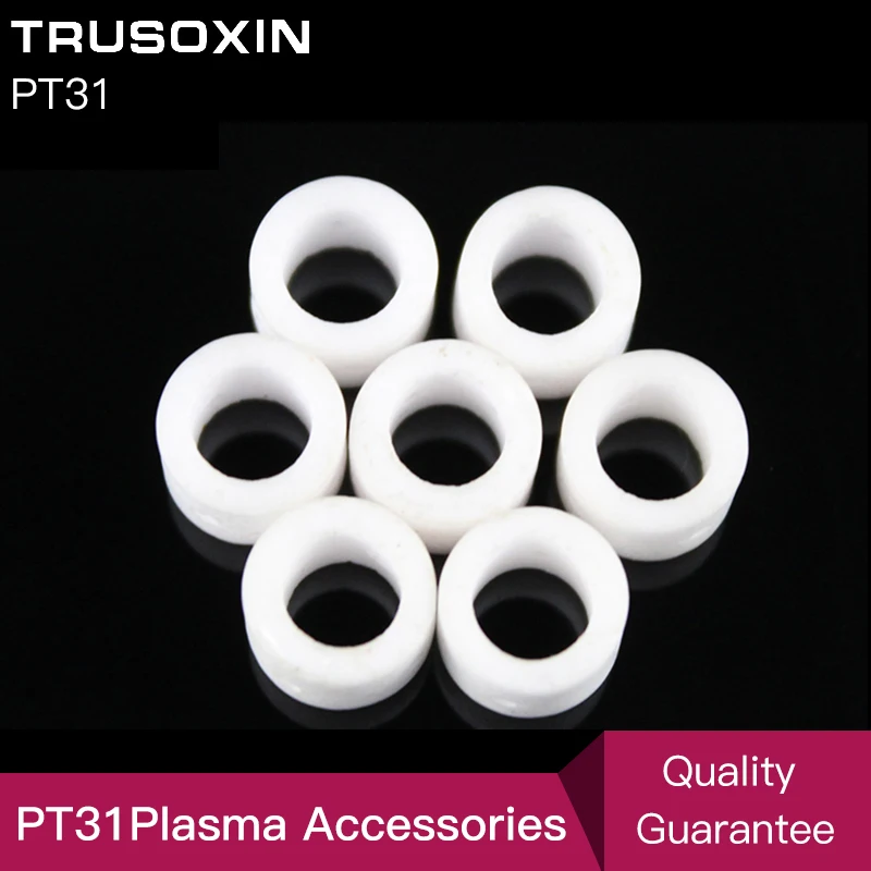 

Plasma cutting accessories 100 pcs cutter consumables long gas ring for inverter plasma cutter torch PT31