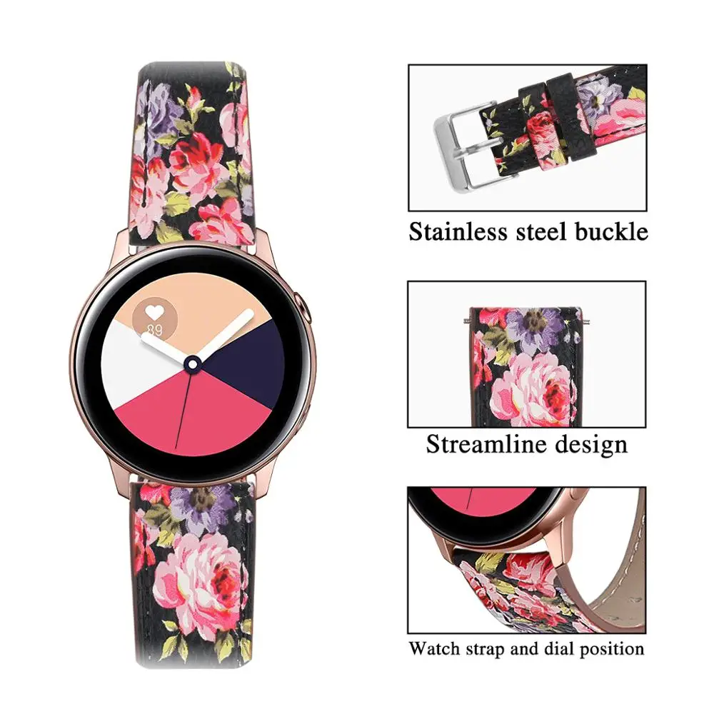 Ремешок из натуральной кожи для наручных часов сменный Браслет Samsung Galaxy Watch 42