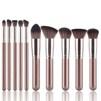 

10pcs Professional Makeup Brushes Set Varnish Handle Blending Foundation Cosmetic Brush Premium Full Function Make up Tools Kit