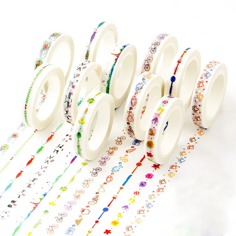22 разных ленты Каваий. Маскировочная лента washi наклейки милая умная самодельная