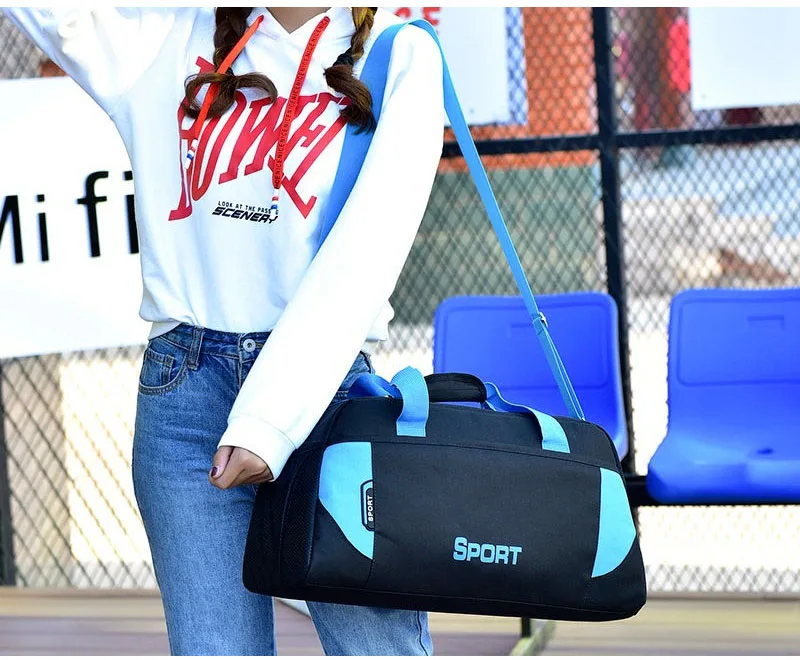 Йога Фитнес спортивную сумку Сумочка Водонепроницаемый нейлон обучение через плечо спортивная сумка для Для женщин Фитнес путешествия