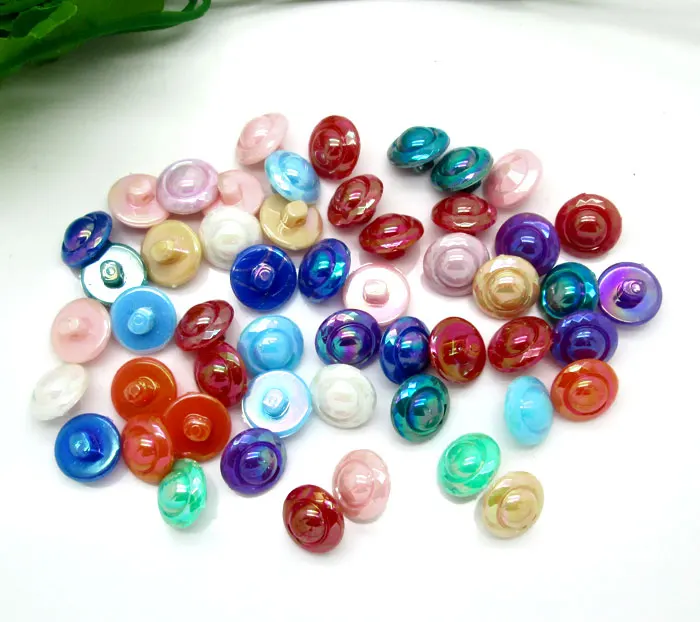 

50Pcs 13mm Mixed Acrylic Double Round Sewing Buttons For Kids Clothes Scrapbooking Decorative Botones Handicraft DIY Accessories