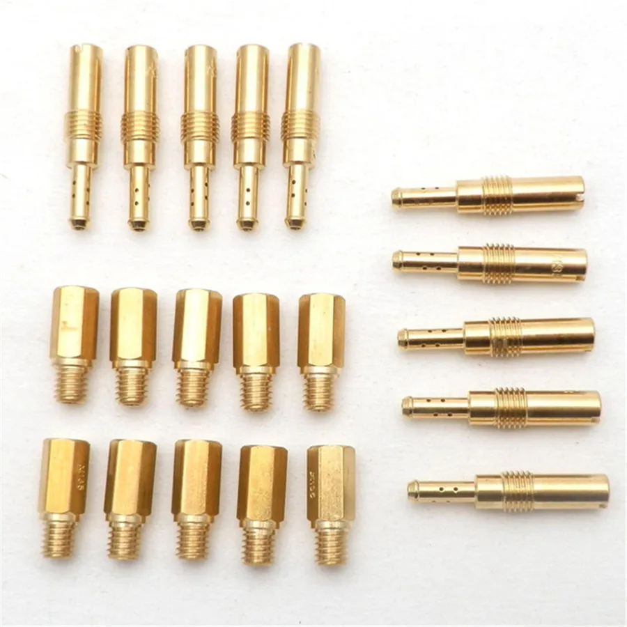 20pc Carburetor Main Jets w/ Slow Pilot Jets for Motorcycle PWK Keihin OKO CVK Carb Set Injector Nozzle