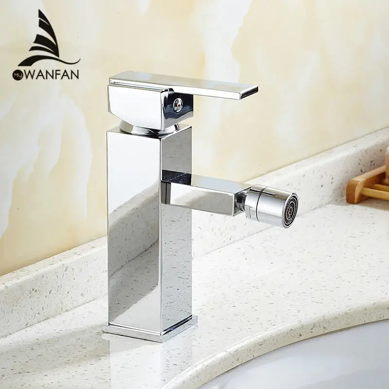 Buy Bidet Faucets Chrome Finish Deck Mounted Solid
