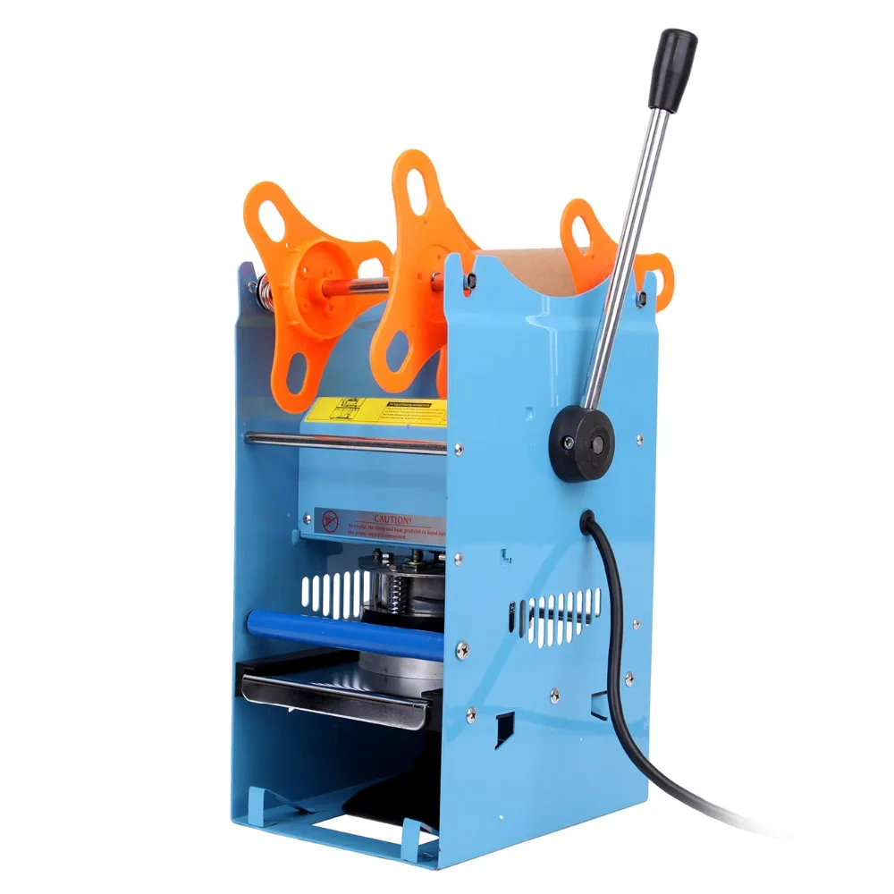 

Manual 270W Cup Sealer Sealing Machine Coffee Boba Bubble Tea 300 500 Cups/hr