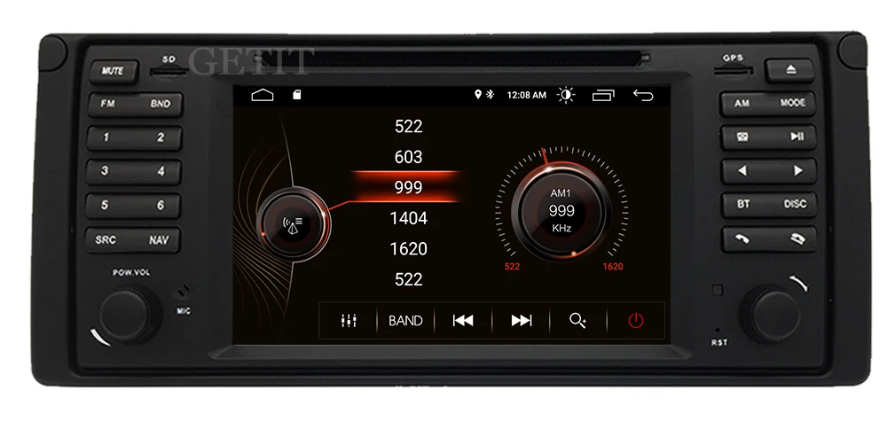 UI 1 din Android 10 автомобильный dvd-плеер для bmw E39 с gps Bluetooth Радио рулевое колесо управление камера карта