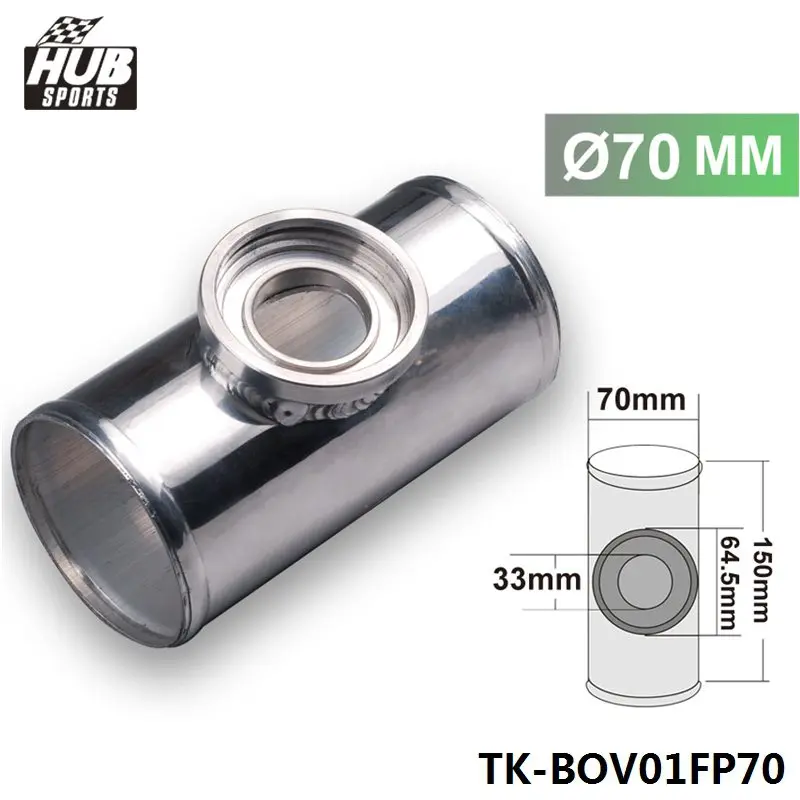 

70MM 2.75" CNC ALUMINUM TURBO PIPE / PIPING POLISH FLANGE ADAPTOR FOR HS SSQV SQV BOV For Scion GT86 HU-BOV01FP70