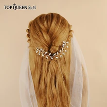 TOPQUEEN HP09 свадебный гребень для волос свадебные гребень для волос аксессуары Стразы свадебные аксессуары для волос Свадебные зажимы для волос