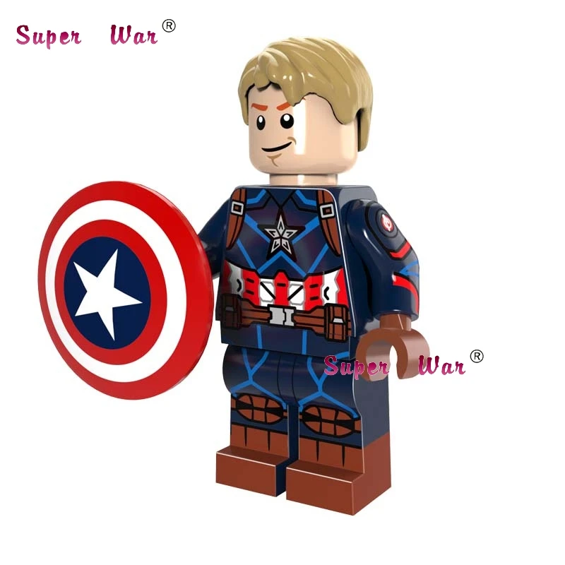

Single super heroes marvel Captain America Battle of the Atom building blocks models bricks toys for children kits