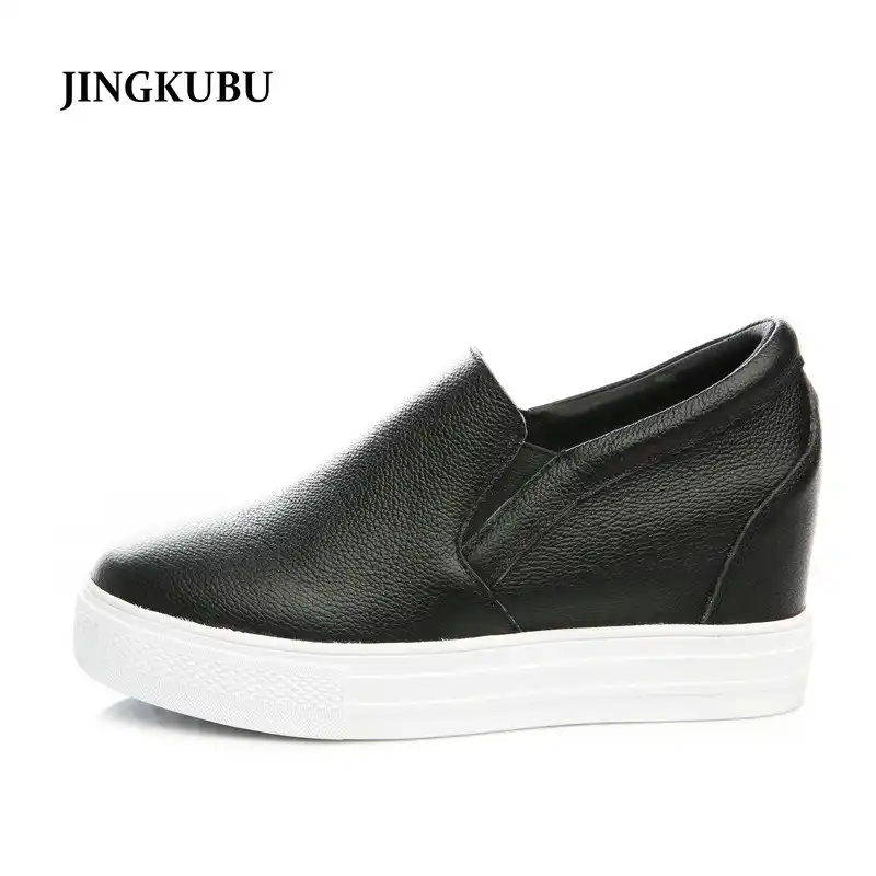 black casual shoes with white sole