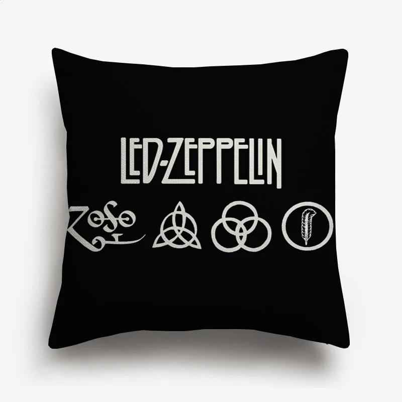 H AC/DC Slipknot Чехлы для подушек рок-н-ролл музыка NIRVANA Kurt Cobain Чехлы для подушек декоративное белье для дивана чехол для подушки - Цвет: H