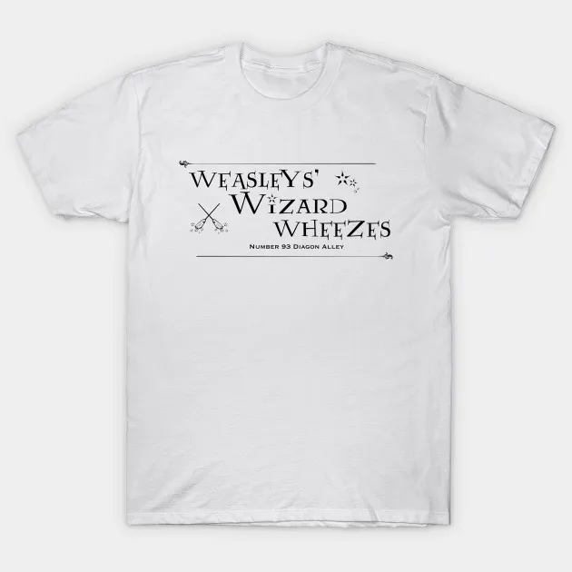 Гарри рубашка Weasleys' Wizard Wheezes футболка с изображением Поттера | Мужская одежда
