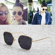 JackJad модные Кендалл Дженнер Стиль Квадратные Солнцезащитные очки авиаторы Для женщин, фирменный дизайн, солнцезащитные очки UV400 Oculos De Sol Feminino