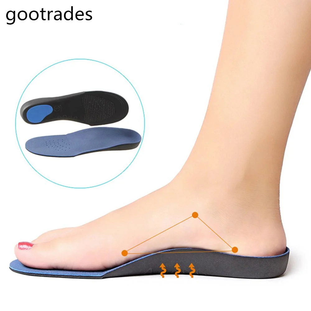 

1 Pair Spring Yard EVA Adult Flat Foot Arch Support Orthotics Orthopedic Insoles For Men Women Insert Pads Cushion