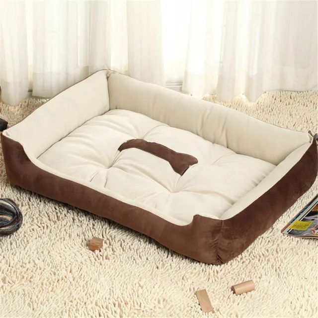 Pet Dog Bed Soft Cotton Dog Bed Cushion Warm House Breathable Kennel