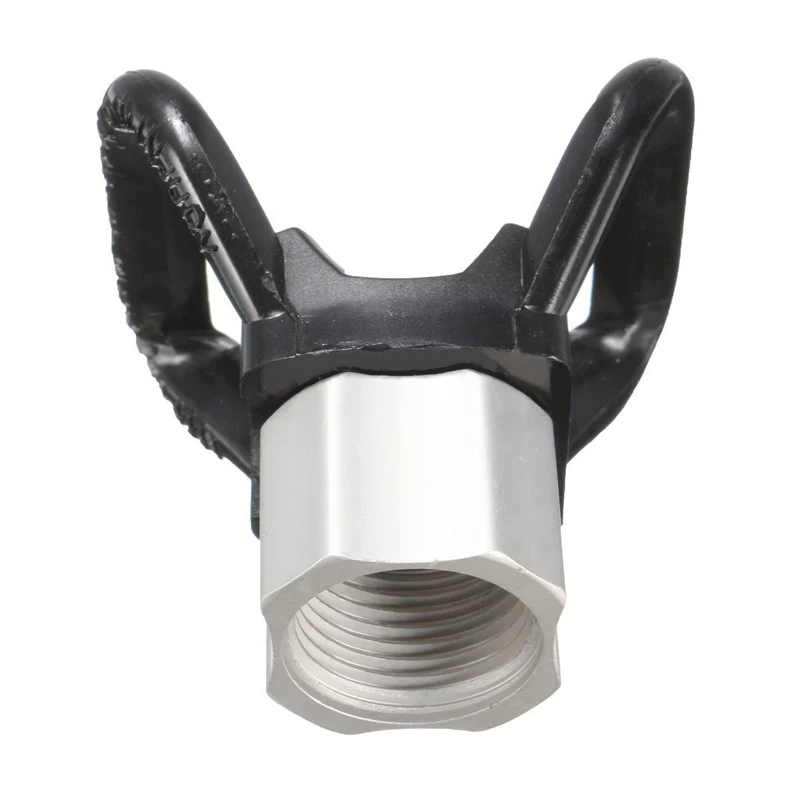 1Pc Black Airless Paint Flat Tip Guard Nozzles Seat Power Sprayer Tip Guards For Tool Parts