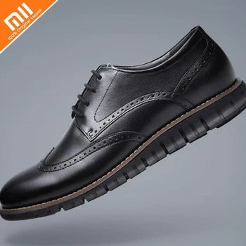 

Original xiaomi mijia qimian lightweight sports derby shoes lightweight high elastic leather men and women shoes suede shoes HOT