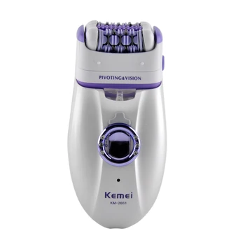 

KM-2668 New 2 in 1 Women Shave Wool Device Electric Rechargeable Lady Shaver Epilator Shaving Waterproof Dual Head Hair Removal