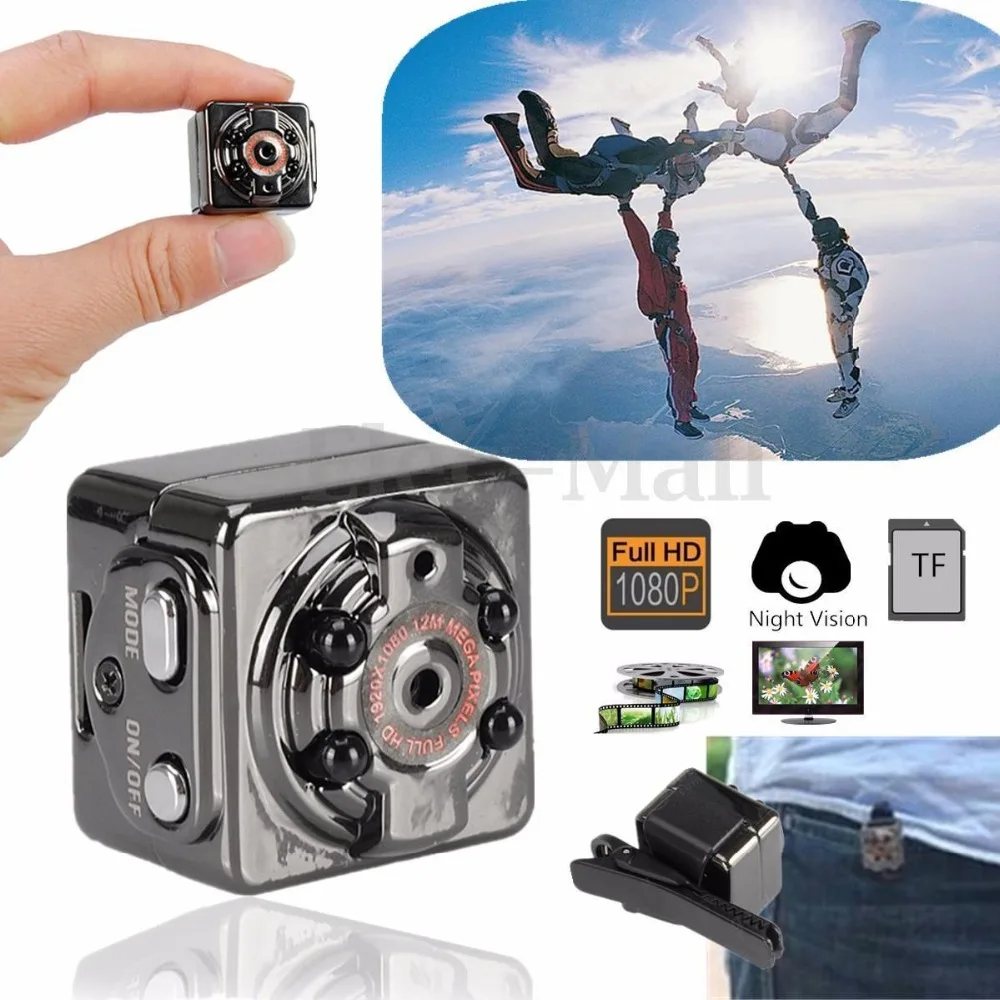 SQ8 Mini DV Camera Night Vision HD Interpolation 1080P Recording of Extreme Sports mini surveillance camera | Безопасность и