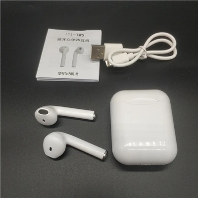 Беспроводные наушники Bluetooth 5,0 i11 TWS, мини наушники с микрофоном для iPhone Xs 7 8 samsung S6 S8 Xiaomi huawei - Цвет: i11 no package box