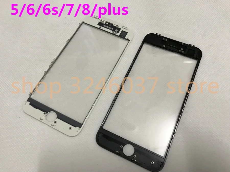 5 шт. холодный пресс 3 в 1 переднее стекло с рамкой OCA для iphone 5s 5c 6 6s 7 7g 8 8p plus ремонт