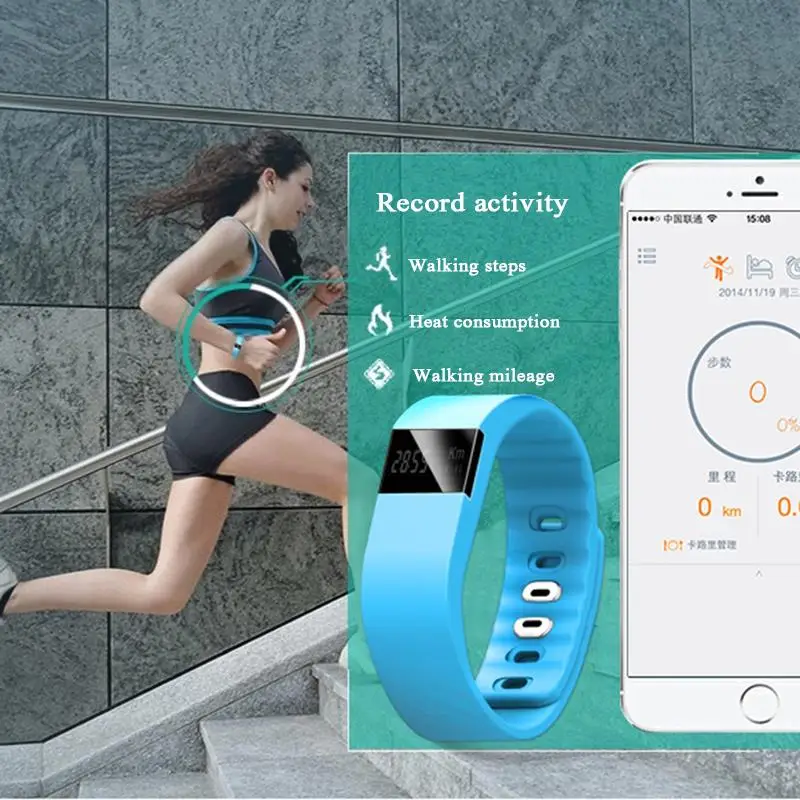 Fitness Activity Tracker tw64 Bluetooth Smartband Sport Bracelet Smart Band health Wristband Pedometer For IOS Samsung Android |