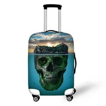 Skull pattern Elastic Luggage Protective Cover Zipper Suit For 18-30 inch Trunk Case Travel Suitcase Covers Bags hmunii case cover thick elastic luggage protective cover zipper suit for 18 30 inch trunk case travel suitcase covers bags a1 14