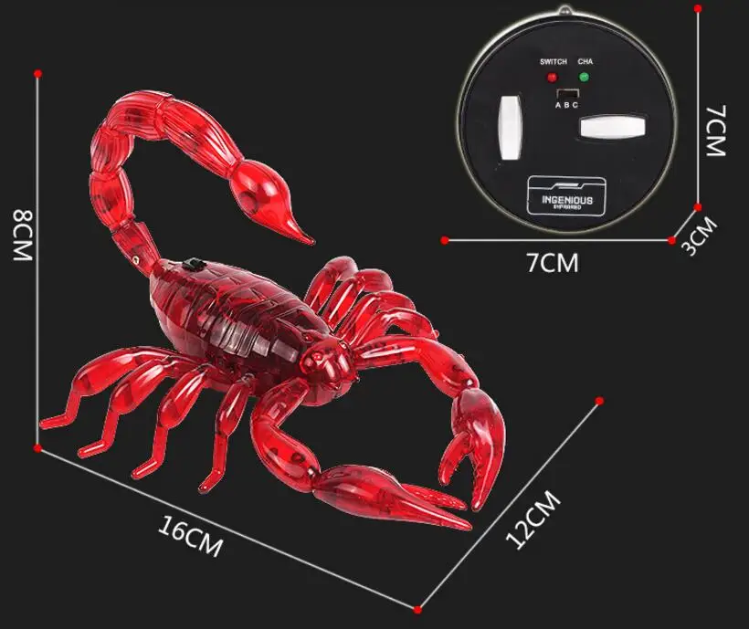 Радиоуправляемый симулятор скорпиона, Роботизированная радиоуправляемая игрушка для розыгрышей, жук, пульт дистанционного управления, модель животного, детские подарки, детские игрушки