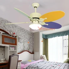 Милый детский потолочный вентилятор лампа современные дети потолочные вентиляторы с огнями для детской спальни гостиной потолочный светильник
