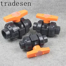 1 шт. 20 мм 25 мм 32 мм 40 мм 50 мм ПВХ шаровой клапан запорный клапан ПВХ соединитель водяных труб Сантехнический шланг фитинги скольжения запорный клапан