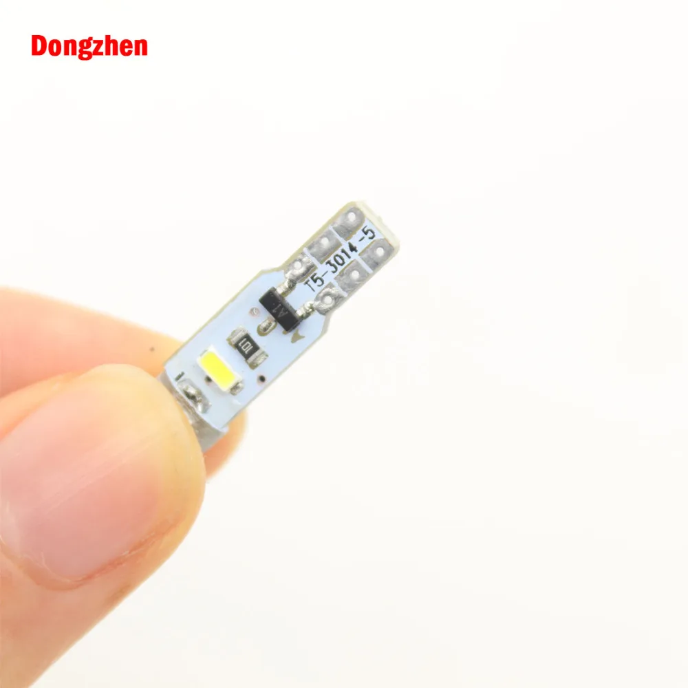 Dongzhen 10 шт. светодиодный автомобильный T5 5 3014 SMD клиновидный для салона светильник