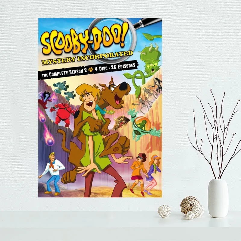 Scooby Doo Custom Canvas Poster Home Decoration poster cloth fabric Canvas Painting wall poster ...