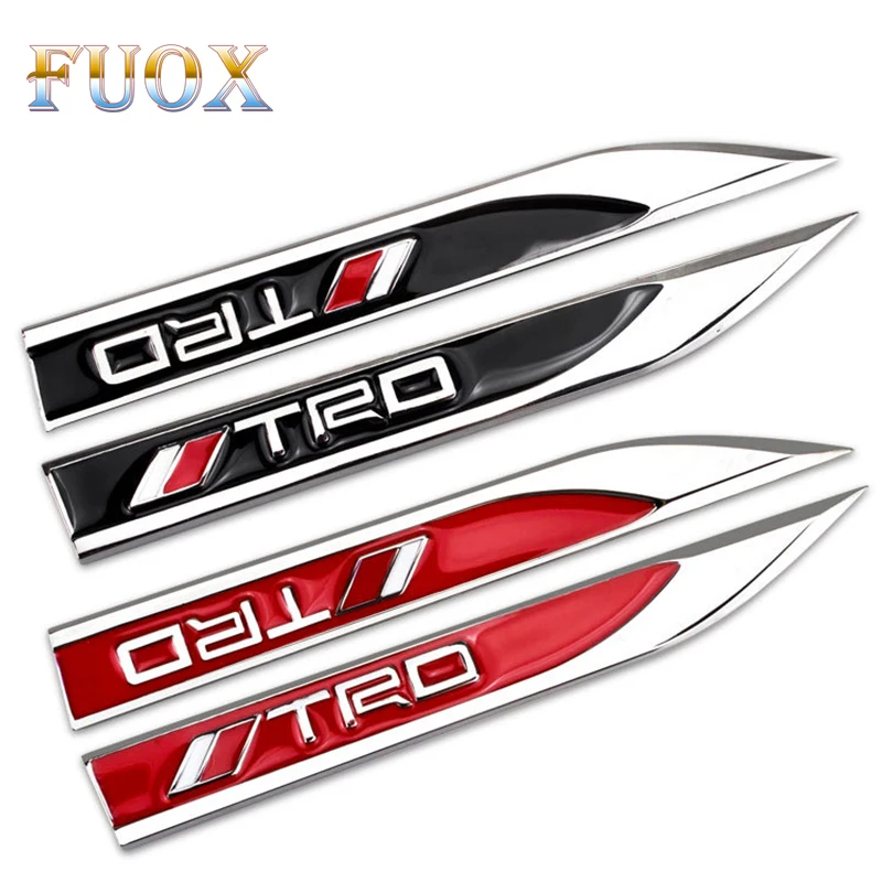 

Car Styling TRD Logo Racing Side label 3D Sticker Emblem Badge Decal For Toyota CROWN REIZ COROLLA Camry VIOS Auto Accessories