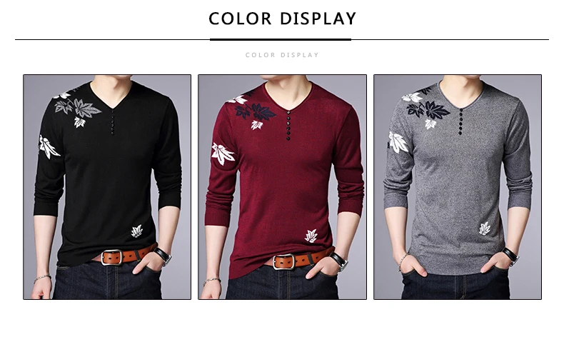 Новинка, модный брендовый мужской свитер, пуловер с v-образным вырезом, облегающие вязаные Джемперы, Рождественский зимний корейский стиль, повседневная мужская одежда