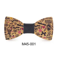 Модный деревянный галстук-бабочка ручной работы с изображением героев мультфильмов; вечерние галстуки-бабочки; 1 заказ = 1 шт.; Размер: 10*4,8 см