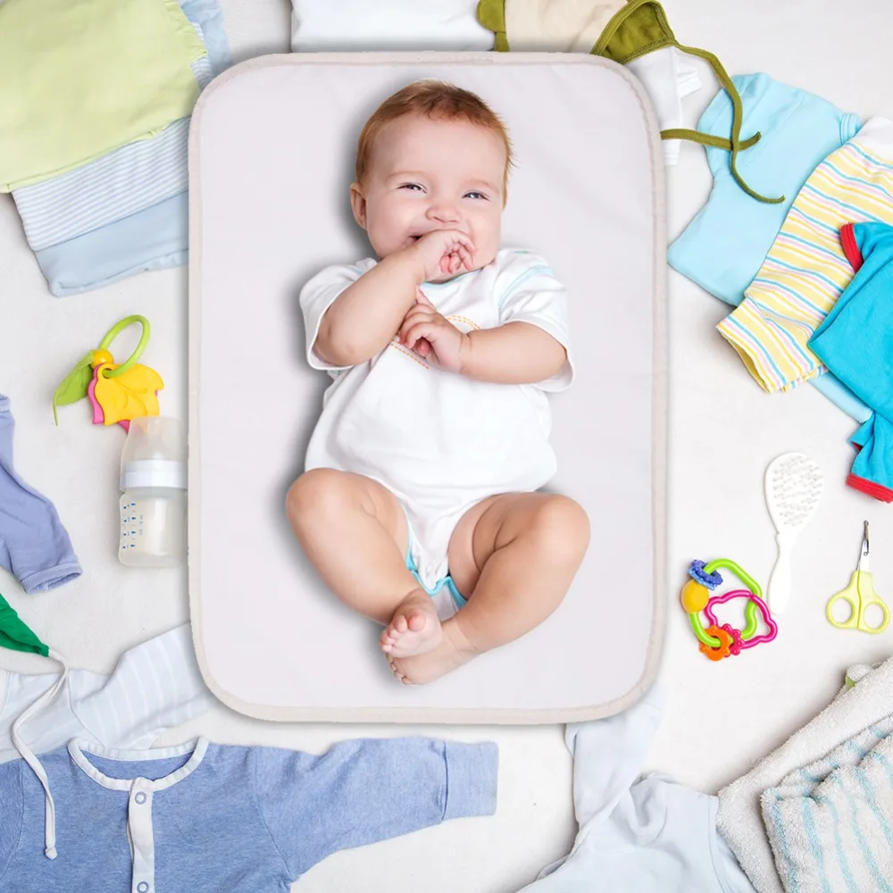 

Baby Portable Foldable Washable Compact Travel Nappy Diaper Changing Mat Waterproof Baby Floor Mat Change Play Mat Baby Care