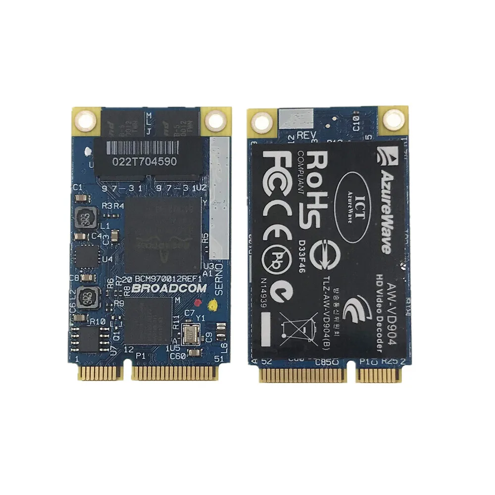 BCM970012 BCM70012 декодер формата HD AW-VD904 мини-карта PCIE для APPLE tv для нетбуков