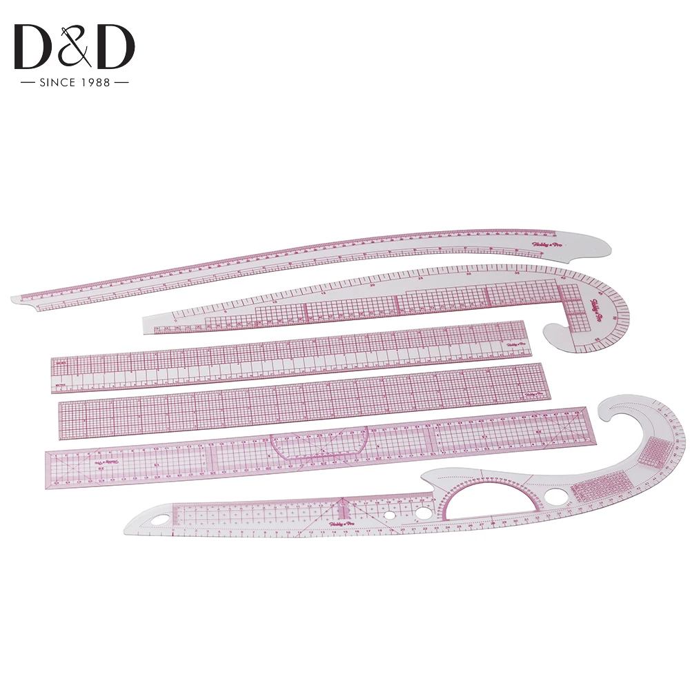 

DIY Clothing Sample Grading Curve Sewing Rulers Measure Yardstick Tailor Ruler Cutting Plastic Patchwork Rulers Sewing Tools