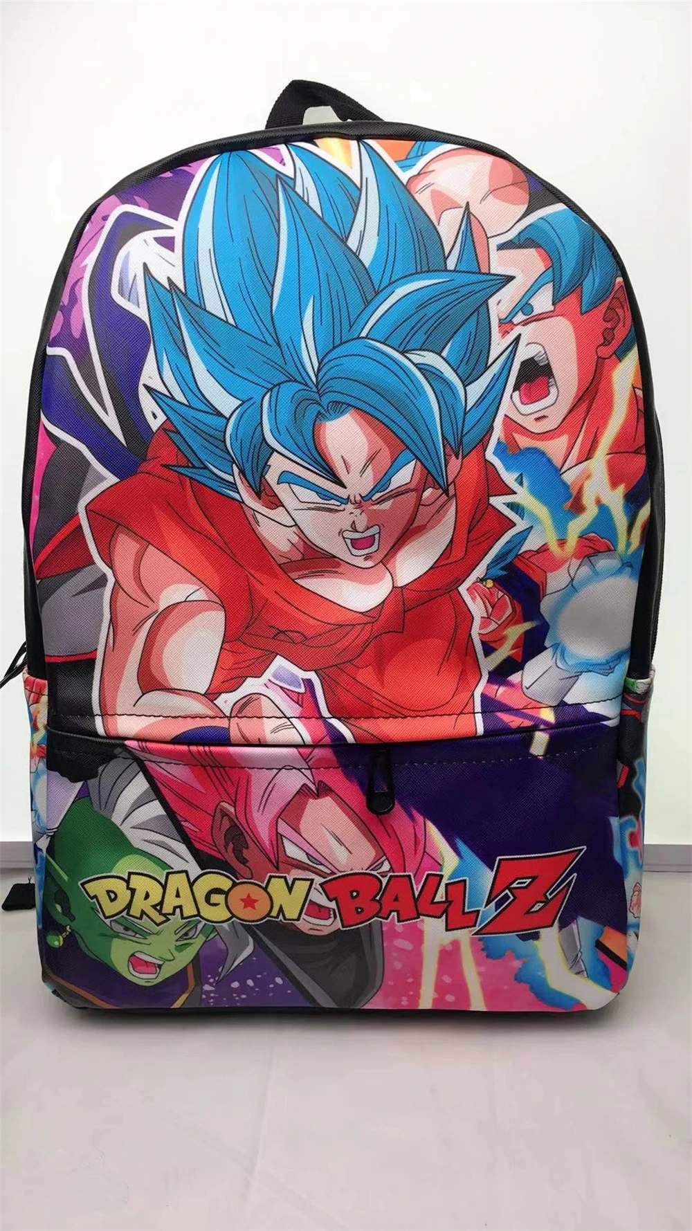 Dragon Ball Z Cartoon Leather Pu Backpack Teenager Dragon Ball Super Anime School bags Bookbag Laptop Shoulders Bag Travel Bags